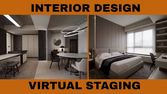be your interior designer, virtual stager and decorate your home interior design