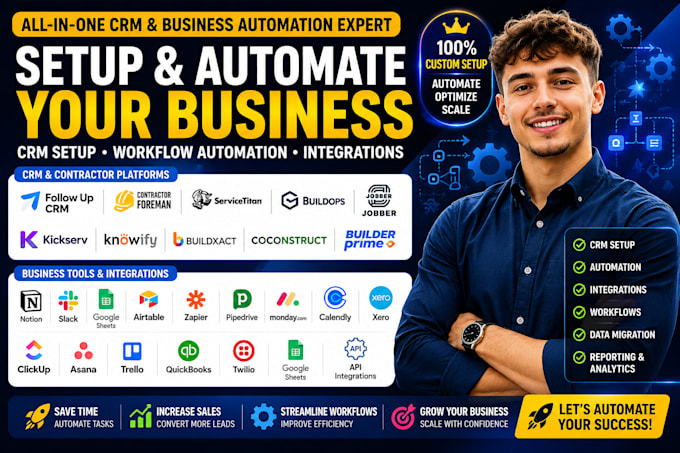 setup kickserv knowify buildxact coconstruct builder prime CRM automation