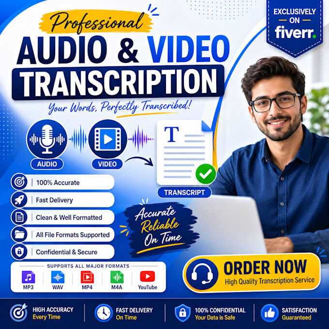 do accurate audio and video transcription