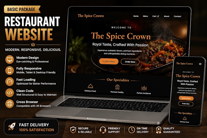 build a modern responsive website using react js