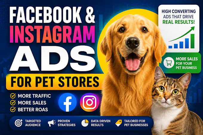 manage facebook and instagram ads for pet ecommerce brands