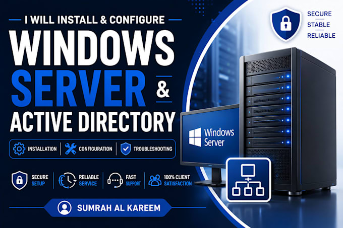 install and configure windows server and active directory