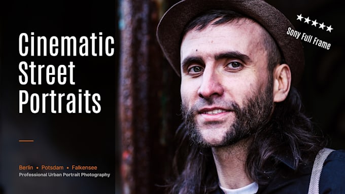 create cinematic street portraits in berlin
