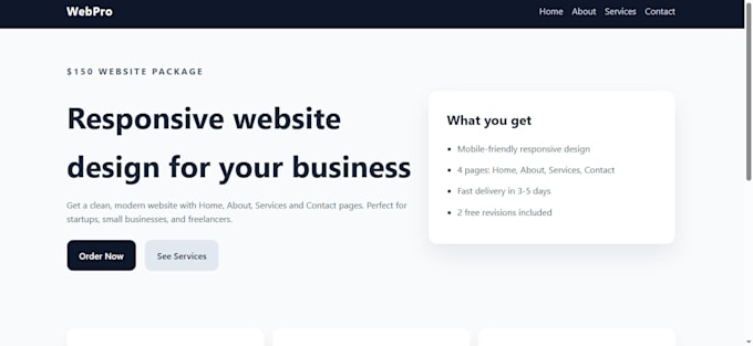 design my client website professional and vip
