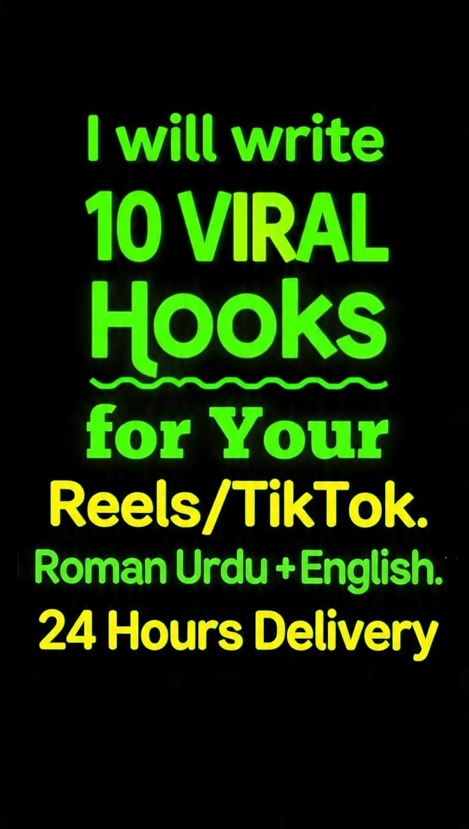 write 10 viral urdu hooks for tiktok in 24h