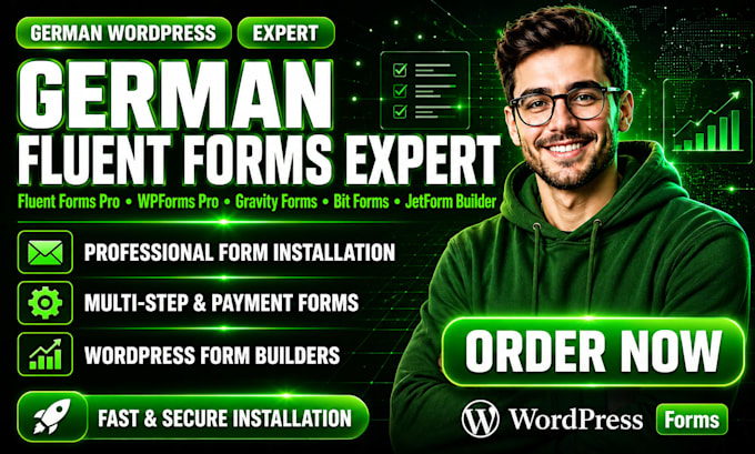 install german fluent forms pro, wpforms, gravity forms bit forms jetform buider