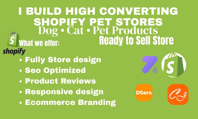 design a responsive shopify pet store that converts visitors into customers