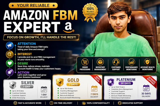 be your amazon fbm expert for complete store management