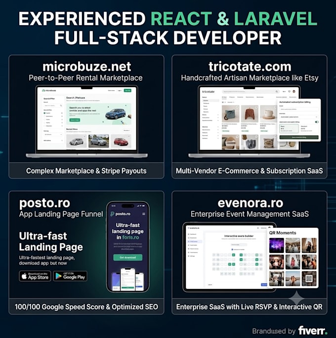develop a premium web application, marketplace or saas