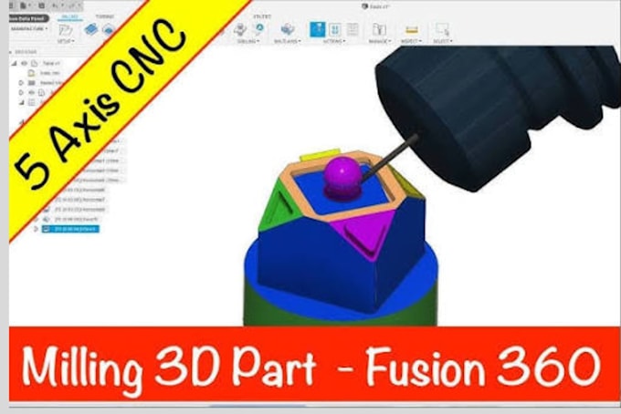 do 3axis 4axis and 5axis cnc toolpaths in fusion 360 programming cam with g code