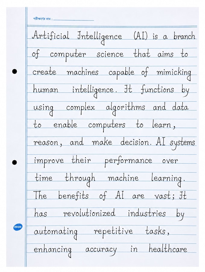 do beautiful cursive handwriting and professional print copy