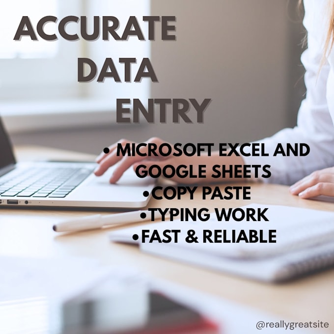 do accurate data entry on ms excel