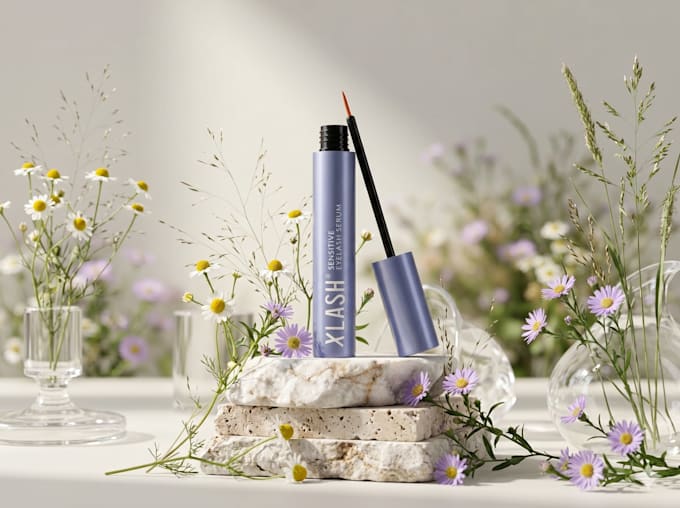 create realistic 3d skincare product rendering and packaging