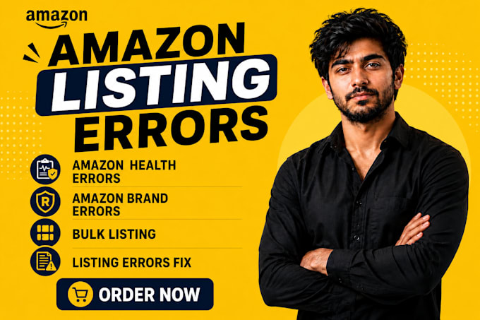 fix amazon listing errors, amazon health and brand errors