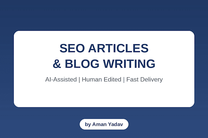 write ai assisted blog posts and articles