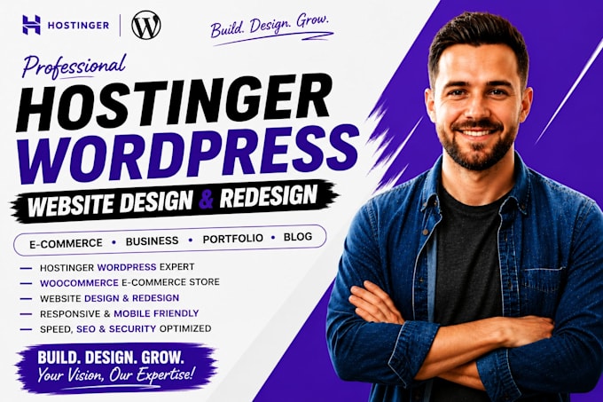 create hostinger wordpress website redesign hostinger ecommerce website design