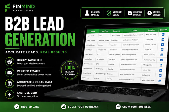 build targeted b2b lead lists with verified decision makers