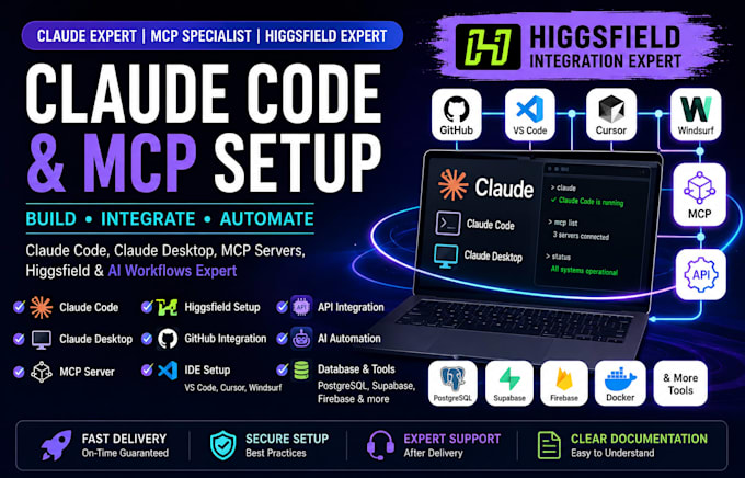 claude design setup claude higgsifield mcp claude code expert claude cowork