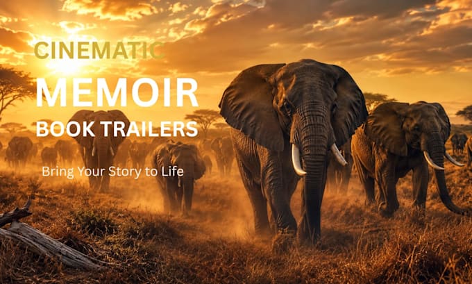 create a cinematic book trailer for your novel memoir or book