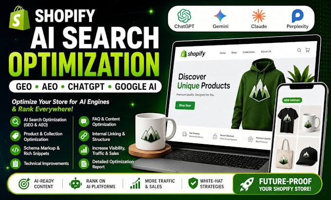 do shopify GEO aeo ai SEO optimization for chatgpt and google