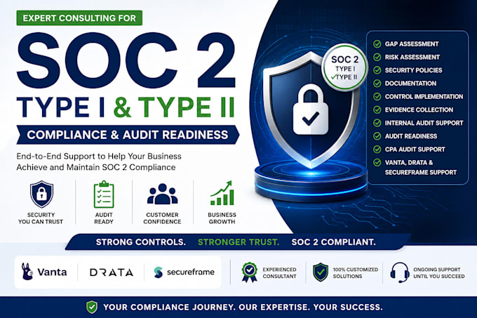 implement soc 2 type l, type ll  audit residence