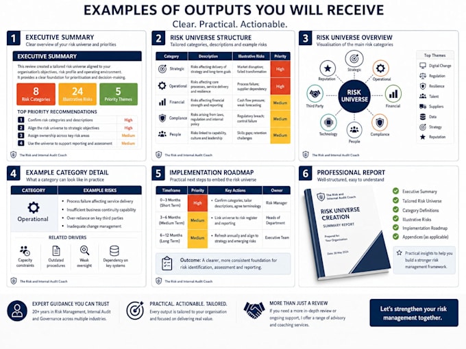 create a tailored risk universe for your organisation