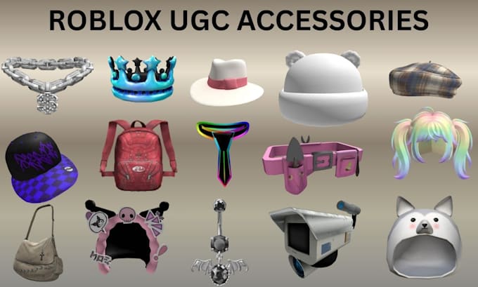 design personalize roblox ugc hair, hat , mask