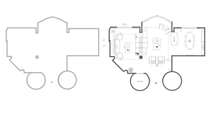 create a functional furniture layout for any room