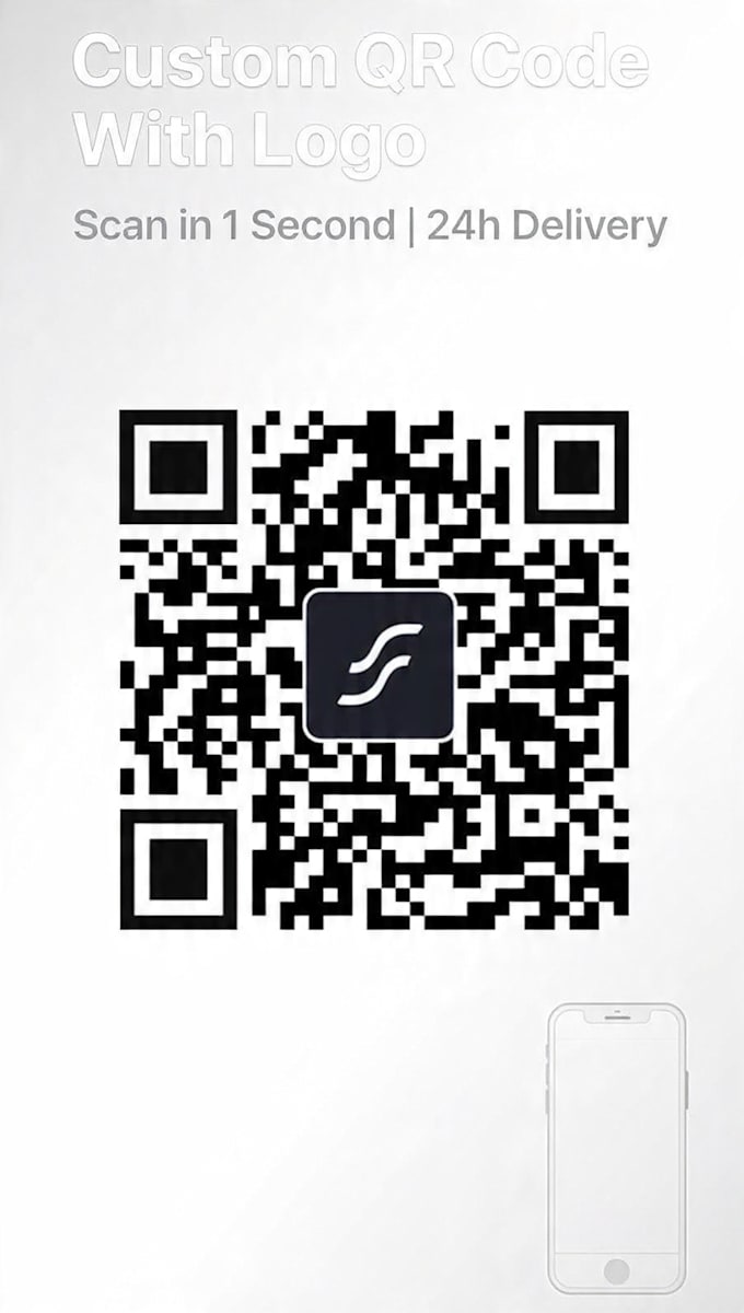 design custom qr code with logo for business and branding