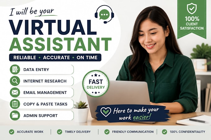 be your virtual assistant for some simple online task