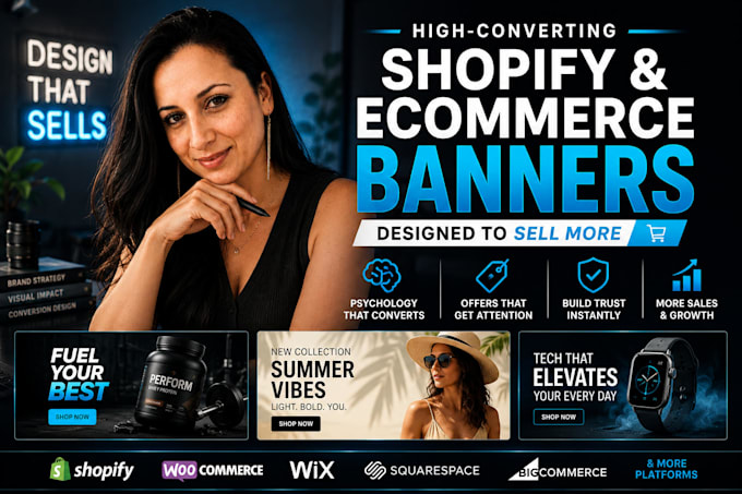 design high converting shopify website banners