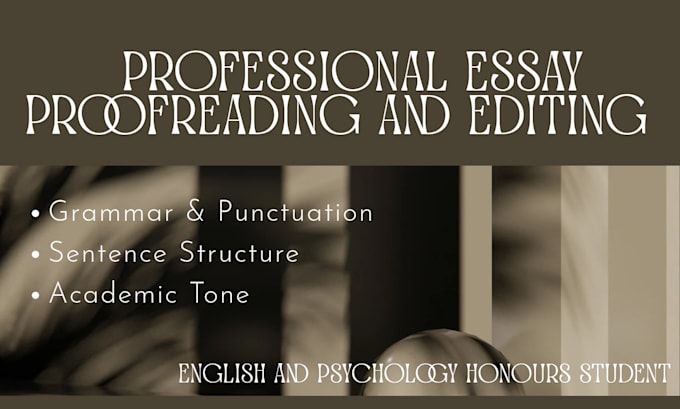 professionally proofread and edit your english essays