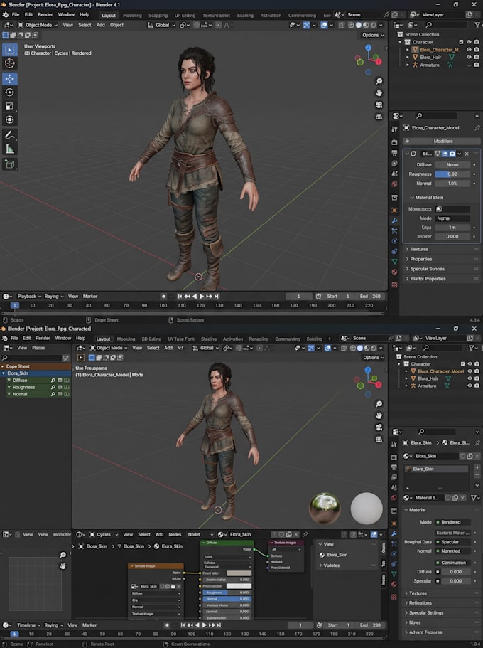 create realistic 3d character models for aaa and indie games