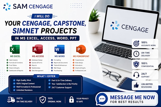do your sam cengage microsoft office projects, tasks, module