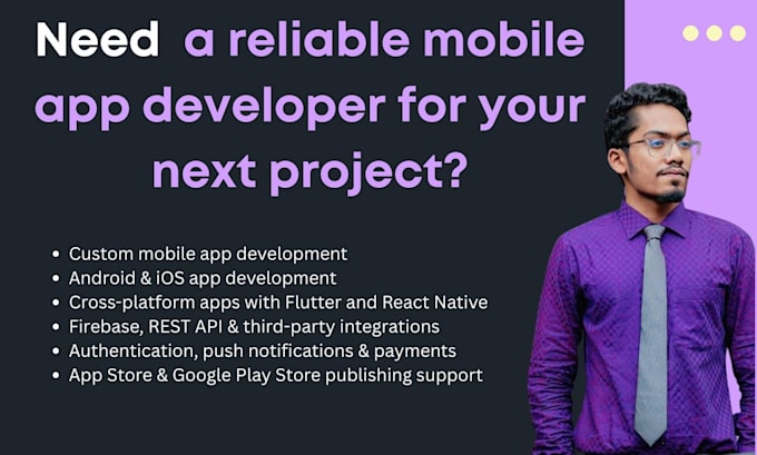 do app development mobile app development app creation as flutter developer