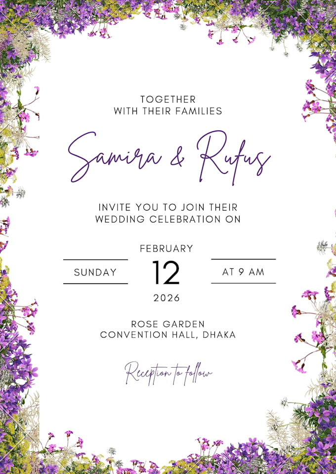 design modern wedding invitation card in canva
