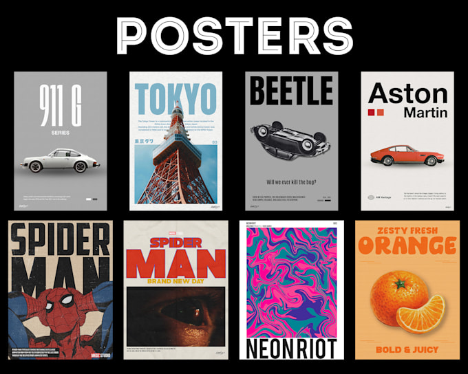 design bold custom posters for your brand or event