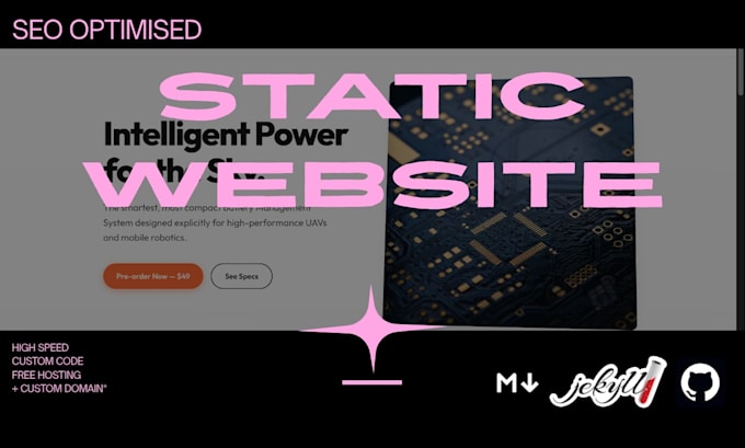 build an SEO optimized static website on github pages