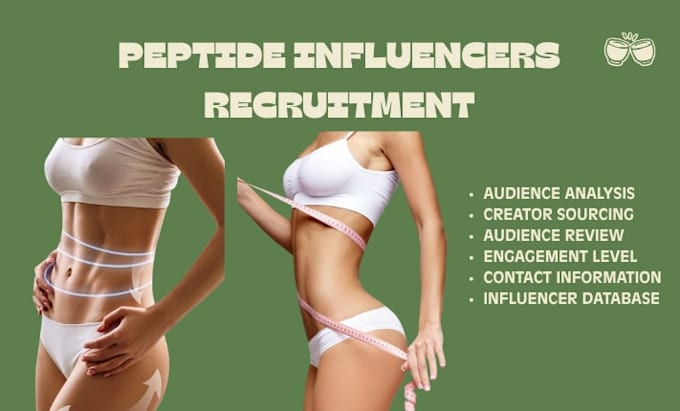 recruit tiktok peptide influencers, wellness creators