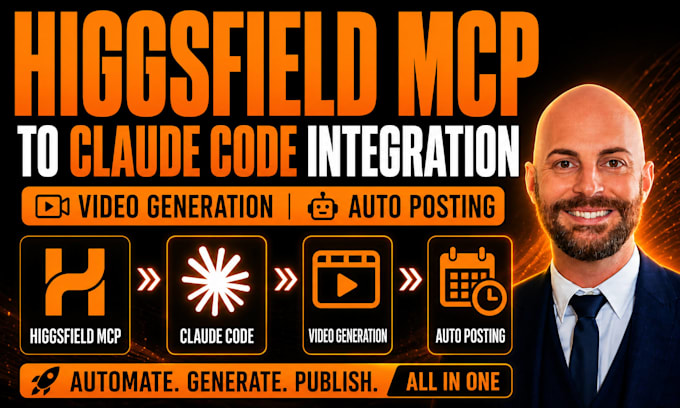 connect higgsfield mcp to claude code integration video generation auto posting