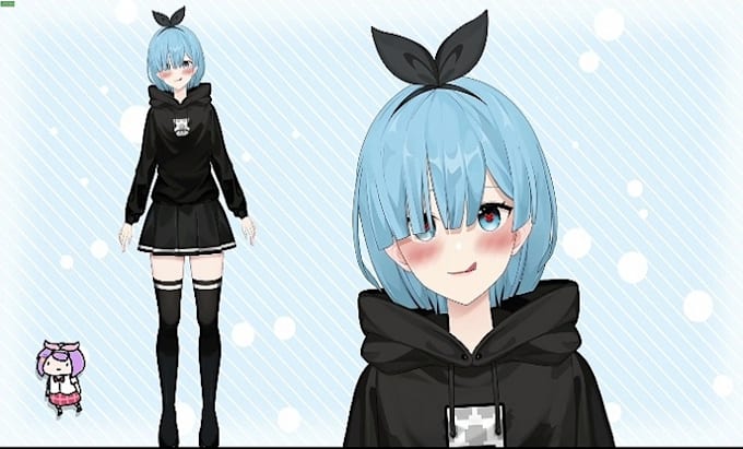 design and rig live2d vtuber model vtuber avatar 2d vtuber model