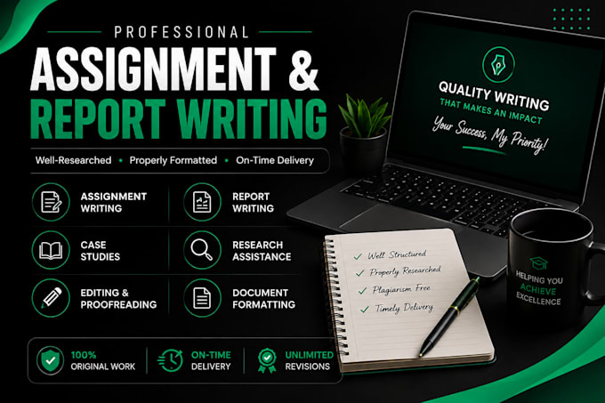 write well researched assignments and reports