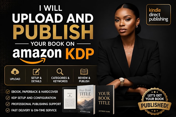upload and publish your book on amazon KDP