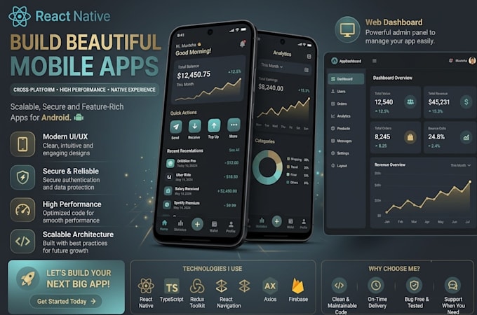 develop scalable react native apps integrated with ai