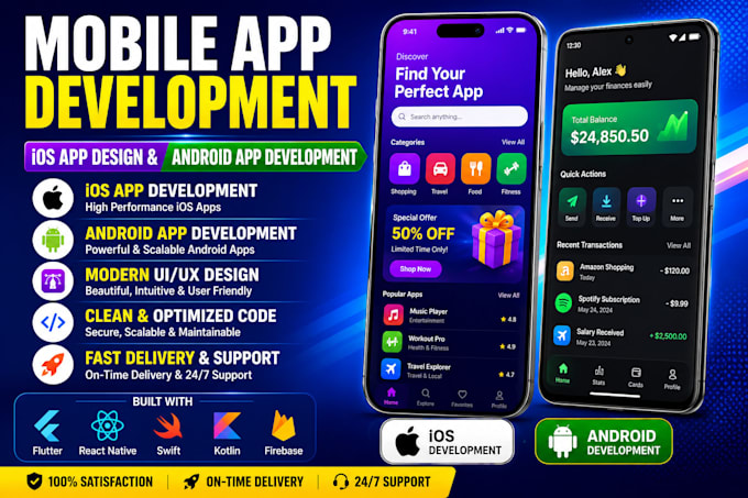 do mobile app development, ios app design, android app developer