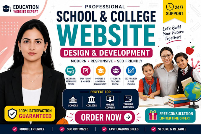 design an online course or training institute website