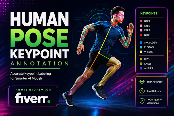 provide keypoint annotation, human pose estimation, and bounding box label