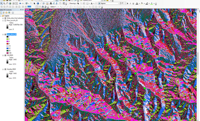 generate gis analysis mapping, land cover and spatial analysis