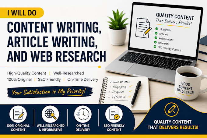 content writing , article writing ,  and web research