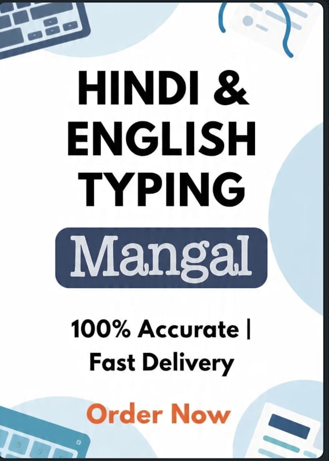 do fast hindi and english typing with 99per accuracy